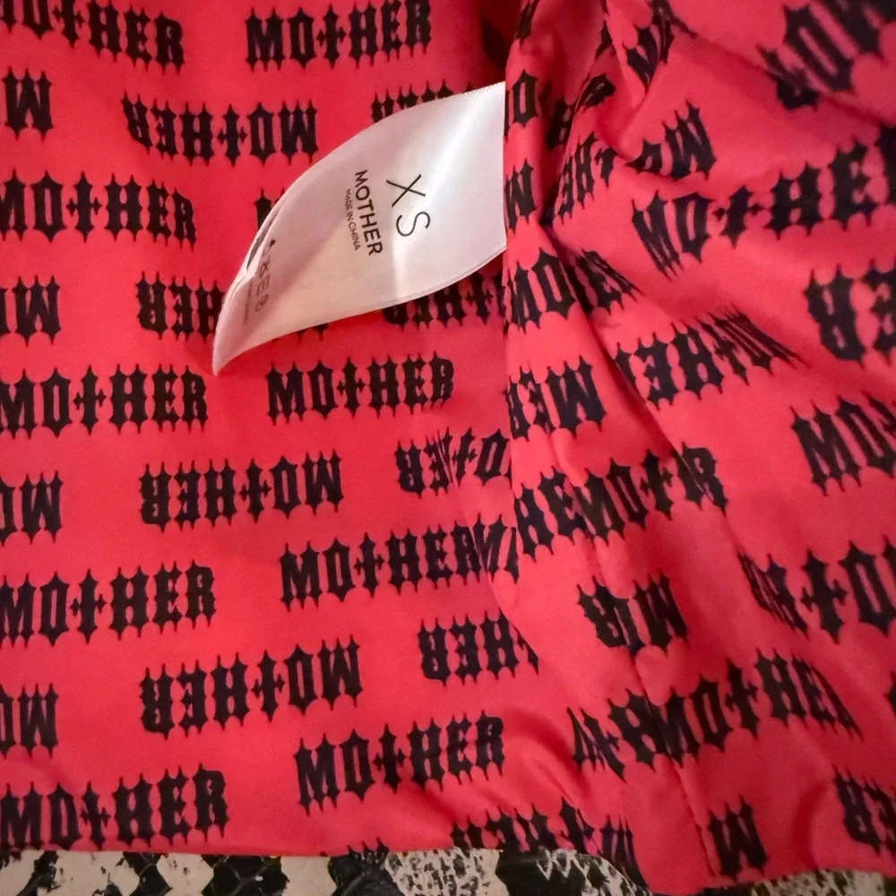 MOTHER “The Chopper” Snakeskin Biker Jacket - Picture 2 of 5